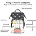 thumbnail image 4 of Cute Printing Diaper Bag Backpack For Mom Dad, Baby Care Waterproof Nappy Bag Changing Bag, 4 of 4