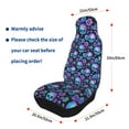 thumbnail image 6 of Haiem blue daisy Skull flower Printed Car Seat Covers Set of 2, Universal Fit Car Seat Covers,Protective Seat Covers,Comfortable Car Seat Covers, Easy Installation Seat Covers, 6 of 9