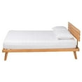 thumbnail image 2 of Baxton Studio Joaquin Modern Japandi Rustic Brown Finished Wood Queen Size Platform Bed, 2 of 7