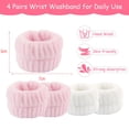thumbnail image 2 of Se utilizan 4 pares de cinturones de lavado de hidroterapia de muñeca para lavarse la cara, cinturón deportivo absorbente de muñeca para mujer, 2 of 6