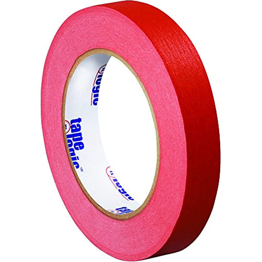 Tape Logic Masking Tape Red 3/4" x 60 Yard Roll (48 Roll/Case)