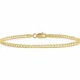 thumbnail image 3 of 10K Yellow Gold 2.5mm Semi-Solid Curb Link Chain (7 X 2.5) Made In South Africa 10bc124-7, 3 of 5
