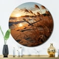 thumbnail image 3 of Designart "Sunrise Breeze on the Beach V" Nautical & Beach Oversized Wall Clock, 3 of 5