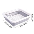 thumbnail image 5 of Lunxisen 4 Pcs Kitchen Foldable Dish Drainer Retractable Storage Rack Space Saving Tableware Organizer for Countertop, 5 of 7