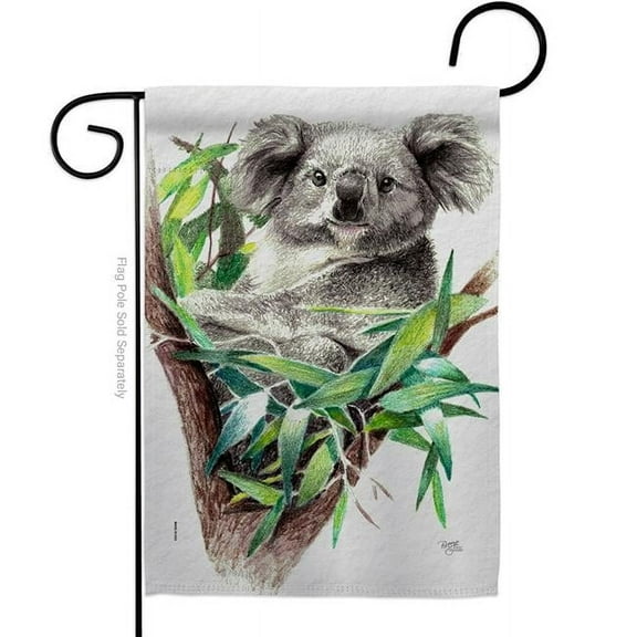 Breeze Decor G160275-BO Koala Animals Wildlife 13 x 18.5 in. Double-Sided Decorative Vertical Garden Flags for House Decoration Banner Yard Gift