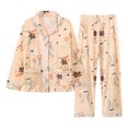 thumbnail image 5 of SUYIDA Womens Pajama Sets Floral Print, Cotton Long Sleeve Button Down Pajamas Set for Women Soft Sleepwear Pjs 2 piece Loungewear, 5 of 5