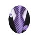 thumbnail image 1 of Set de corbatas Barry.Wang de seda lavanda, 150 cm, tejido a rayas, 1 of 7