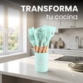 thumbnail image 2 of Cucharas de Silicona Set de Utensilios de Cocina 12 pcs, 2 of 10
