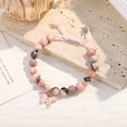 thumbnail image 6 of Birthday Bracelet Gift for Girls 6-13 Years Old, Pink Zebra Natural Stone Butterfly Charm Bracelet for Daughter Granddaughter Niece Teenage Girl Birthday Gift, 6 of 6