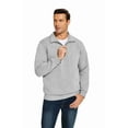 thumbnail image 3 of Pinspark Men's Quarter Zip Pullover Sweatshirts Mock Neck Casual Long Sleeve Fall Winter Warm Fleece Cotton Sweatshirt, 3 of 7