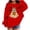 Red, variant on Lutiedan Halloween Sweatshirt for Girls Pumpkin Ghost Graphic Pullover Tops Baggy Crewneck Spooky Season Sweatshirt Size 1-13