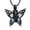 B/LightBlue, variant on Fashion Butterfly Urn Pendant Cremation Jewelry for Ashes Holder Women Men Memory Necklace Human Pet Memorial Jewelry