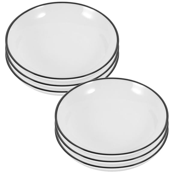 12 Pcs Dipping Sauce Plate Bbq Soy Dish Salad Serving Platter Bowls Ceramic Soup White Ceramics