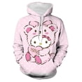 thumbnail image 1 of Veste à Capuche Vintage 3D Imprimée Hello Kitty pour Femmes à Manches Longues avec Poches Style de Rue Printanier Vêtements d'Extérieur Esthétique Y2K HOEMLIN, 1 of 7