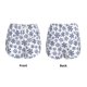 thumbnail image 3 of Balery Dark Blue Snowflakes Pantalones cortos deportivos para mujer con forro y dos bolsillos, elásticos, para entrenamiento, gimnasio, yoga-Large, 3 of 7