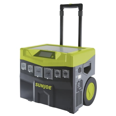 Sun Joe SJ1440SG Battery Powered Portable Indoor and Outdoor Inverter Generator | 1440 Watt | Wheel