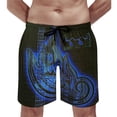 thumbnail image 5 of Tool Band Men's Swim Trunks Board Shorts Drawstring Elastic Waist Quick Dry Swimsuits Beach Shorts with Pockets XL, 5 of 8