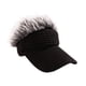 thumbnail image 5 of Gorra con visera solar y pelo sintético, transpirable, ligera, estilo hip hop, para hombre. Negro y gris, 5 of 9
