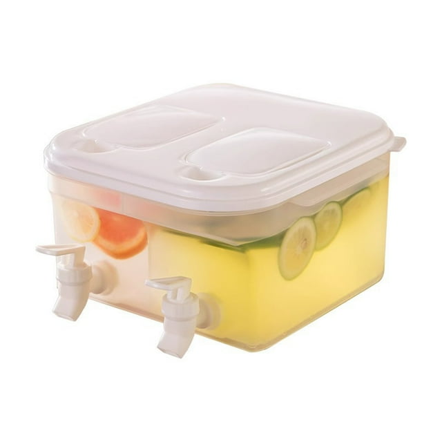 5 Gallon Bucket 5L 1.32 Gallon Cold Kettle with Faucet Plastic Refrigerator Beverage Dispenser with Faucet Large Capacity Party Beverage Ice Syrup Jug Fruit Tea Pot Bucket Ice Buckets for Parties