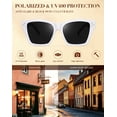 thumbnail image 6 of Joopin Oversized Square Sunglasses for Women Fashion Cat Eye Sun Glasses UV Protection Ladies Shades Sunnies, 6 of 6