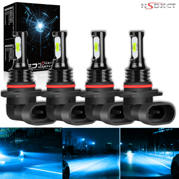 NSDXCT 9005 9006 for 2008-2015 Mitsubishi Lancer Ice Blue Led Headlights Bulb High Low Beam
