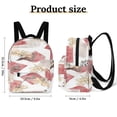 thumbnail image 2 of Abstract Floral Red Pattern Design Small Backpack Cute Mini Backpacks For Woman Lightweight Daypacks, 2 of 8