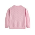 thumbnail image 4 of Odeerbi Kids Girls Cotton Knit Cardigan Spring Fall Embroidery Lightweight Sweater Thin Top Line Knitted Cardigan New Children's Baby Clothing Pink, 4 of 7