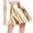 Gold, variant on UMfun Women's High Waist Pu Leather Pleated Solid Short Mini Skater Skirt, Mini Skirt Comfy Casual Stretchy Black L
