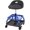 Blue, variant on Rolling Shop Stool with Wheels, Garage Work Mechanic Stool with Backrest, Roller Mechanic Chair, Adjustable Height, 360? Swivel, Tool Tray Storage, 330 LBS Capacity, Heavy Duty, Black