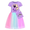 thumbnail image 5 of Vestido de encaje de algodón para niños, juego de Critters sonrientes, ropa de princesa arcoíris, ropa de moda para niños, regalos de verano, 5 of 5