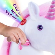 PonyCycle Kid-Powered Unicorn Ride-On Toy, No Battery, Smooth Wheels, Ages 3-4, Pink, Ux302