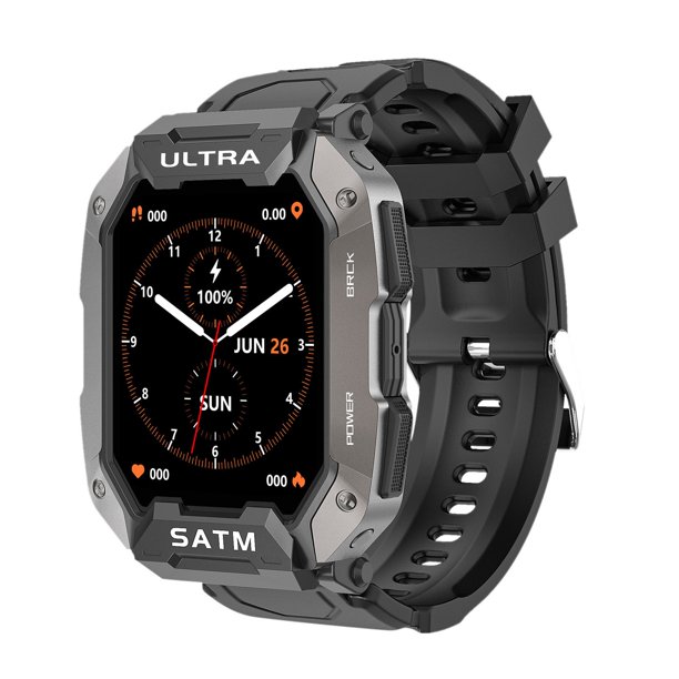 Puntoco M26 reloj inteligente Bluetooth reloj deportivo al aire libre pulsera de Fitness para teléfonos Android Ios pulsera inteligente Ip68