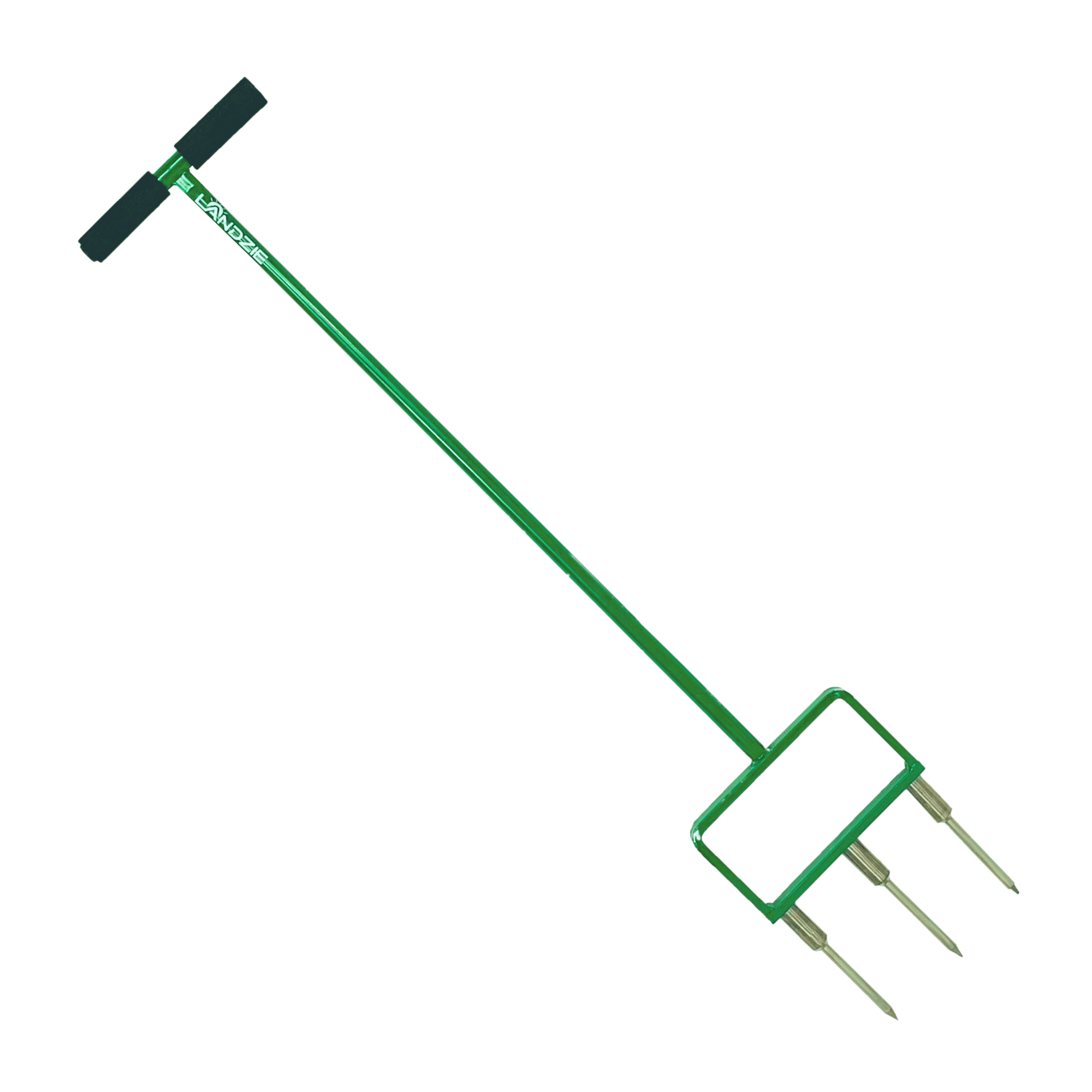 Landzie Spike Tine Fork Lawn Aerator 42 Inch Manual Stainless Steel Gardening Hand Tool