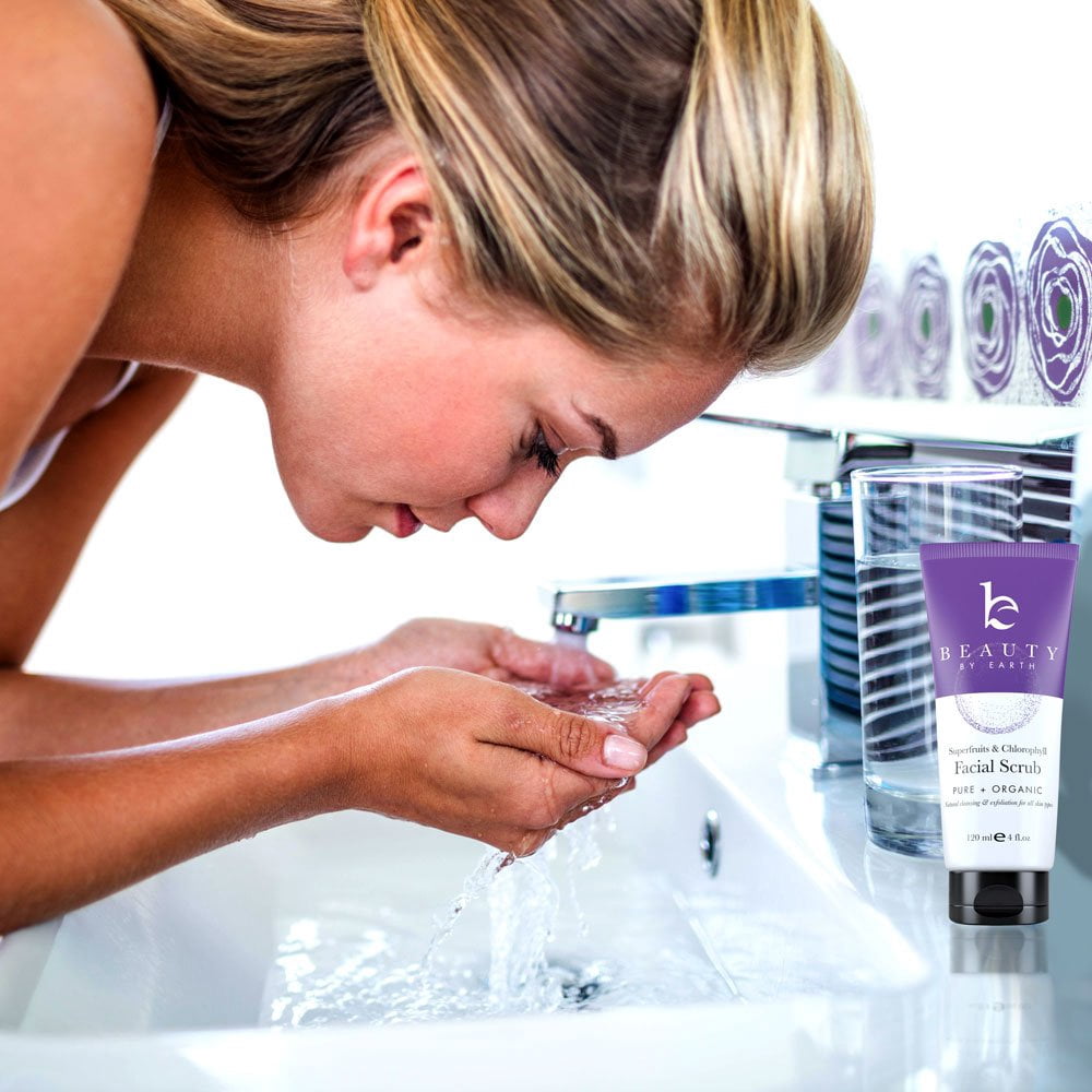 Beauty By Earth Bio-Microdermabrasion Peeling – Natürliches Gesichtswaschgel Für Alle Hauttypen