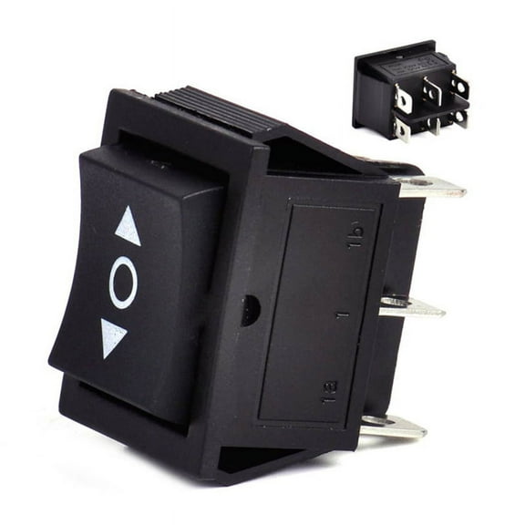 SagaSave 1/2 pcs Rocker Switch 3 Position 250VAC 15A Momentary Switch DPDT Contacts