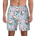 thumbnail image 2 of Picia Cute Panda Bear pattern Mens Swim Trunks with Compression Liner Stretch Beach Shorts Quick Dry with Zipper Pockets No-Chafing Board Shorts-XX-Large, 2 of 9
