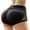 Black, variant on Women's Padded Panties Underwear Seamless Butt Lifter Hip Enhancer Panty Hip Pads Shapewear