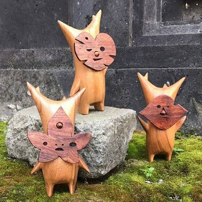 Wooden high quality Korok Statue // Rown - Breath of The Wild (Pre order)