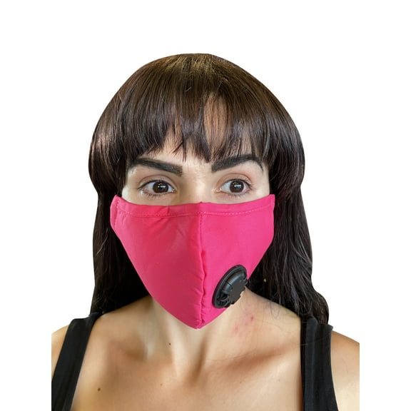 Reusable Cloth Cotton Face Mask Guard with Breathing Valve for Outdoor Sport