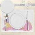 thumbnail image 3 of Ambesonne Cartoon Place Mats Set of 4, Lady Dragon Posing, Standard Size, Pale Pink Lavender, 3 of 6