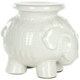 thumbnail image 3 of Safavieh Elephant Ceramic Indoor/Outdoor Garden Patio Stool, White, 3 of 5