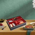 thumbnail image 2 of Portable Bento Box Sushi 5 Compartments Japanese Style Lunch Boxes For Catering Office, 2 of 4