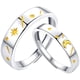 thumbnail image 1 of 2 anillos de promesa para pareja, anillos creativos de luna y estrella, anillos ajustables para los dedos., 1 of 4