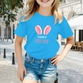 thumbnail image 2 of Tanghaowl Easter Shirts for Boys Girls Easter Children's Cute Rabbit Easter Egg Casual T Shirt Ting Tops for Teen Girls, 2 of 4