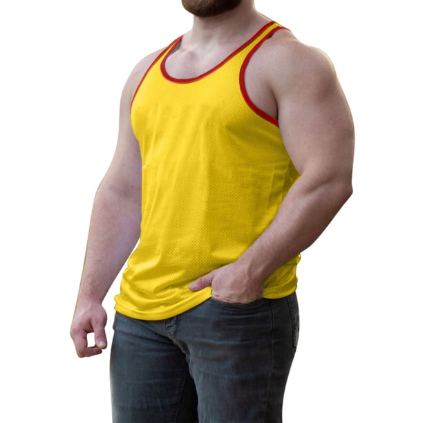 Verano Salir Tops Ejercicio Muscular Fitness Hombres Respirable sin Mangas Camshoulder Top, Camisa Casual Ligera