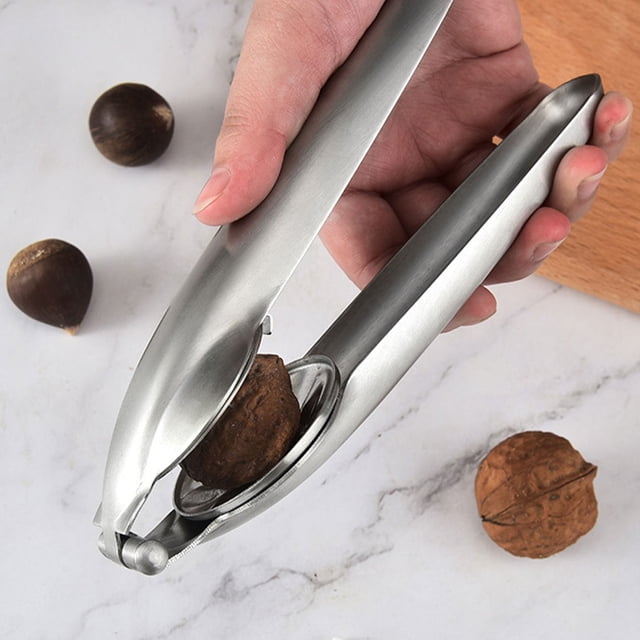 Langgg Nut Cracker Stainless Steel Walnut Pliers Sheller Opener Portable Home Office Hotel Dining Kitchen Handheld Opening