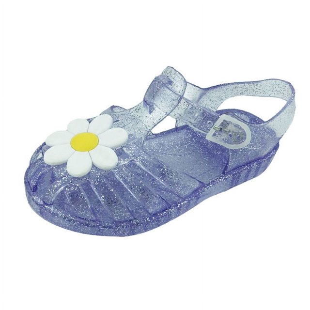 Sandalias romanas de crisantemo con cristales de gelatina para bebés de primavera y otoño para hombres y mujeres de mediana edad y niños pequeños