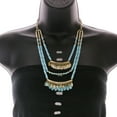 thumbnail image 3 of Mi Amore Leaves Necklace-Earring-Set Blue/Gold-Tone, 3 of 3