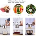 thumbnail image 3 of TORUBIA Potato Ricer Stainless Steel,Extra-Large top Stainless Steel Potato Rice,Rice milling Kitchen Tool with Long Non-Slip Handle, It can be use on Carrots,yams and All Sorts of Root Crops（Black）, 3 of 9