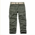 thumbnail image 3 of LOVZFMLL Cargo Pants for Men's Side Pockets Small Feet Tight Fitting Pants Full Length Pants, 3 of 8